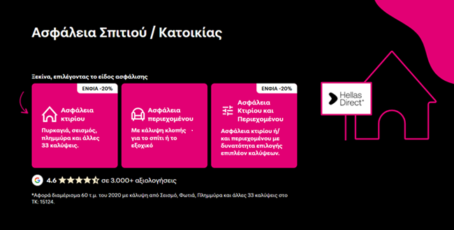 Πακέτα ασφαλίσεων σπιτιού Magenta Insurance